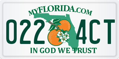 FL license plate 0224CT