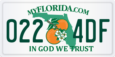 FL license plate 0224DF