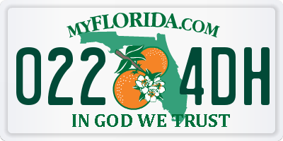 FL license plate 0224DH