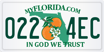 FL license plate 0224EC