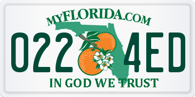 FL license plate 0224ED