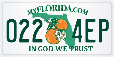 FL license plate 0224EP