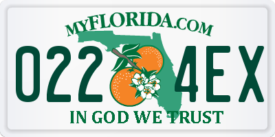 FL license plate 0224EX
