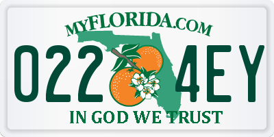 FL license plate 0224EY