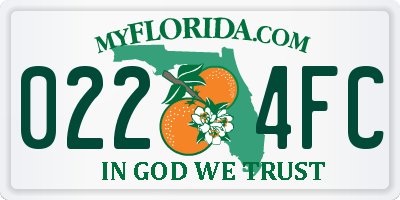 FL license plate 0224FC