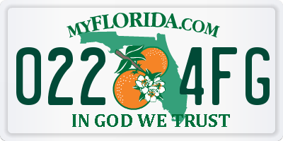 FL license plate 0224FG
