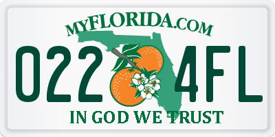 FL license plate 0224FL