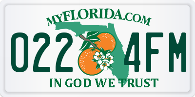 FL license plate 0224FM