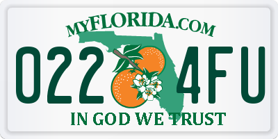 FL license plate 0224FU