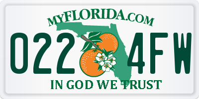 FL license plate 0224FW