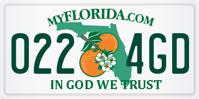 FL license plate 0224GD