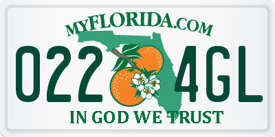 FL license plate 0224GL