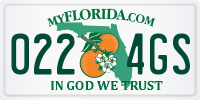 FL license plate 0224GS