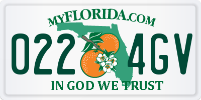 FL license plate 0224GV