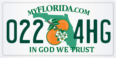 FL license plate 0224HG