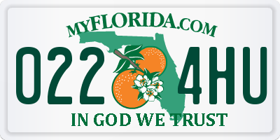 FL license plate 0224HU