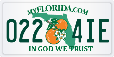 FL license plate 0224IE