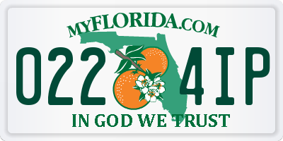 FL license plate 0224IP