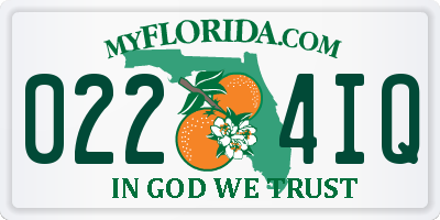 FL license plate 0224IQ