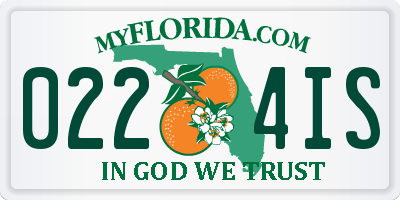 FL license plate 0224IS
