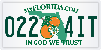 FL license plate 0224IT