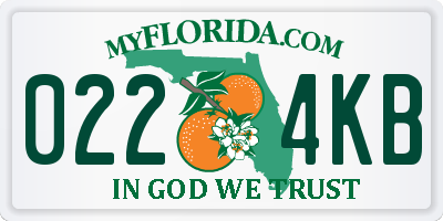FL license plate 0224KB