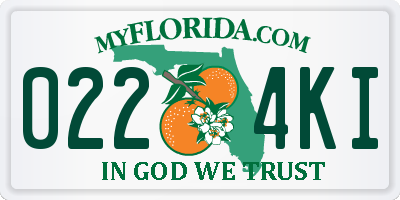 FL license plate 0224KI