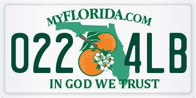 FL license plate 0224LB