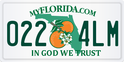 FL license plate 0224LM