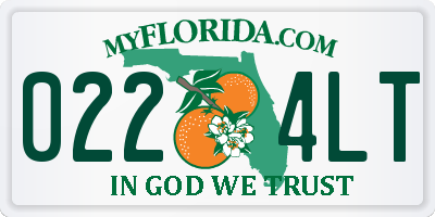 FL license plate 0224LT