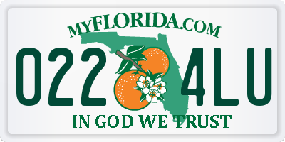 FL license plate 0224LU