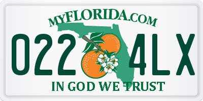 FL license plate 0224LX