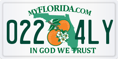 FL license plate 0224LY