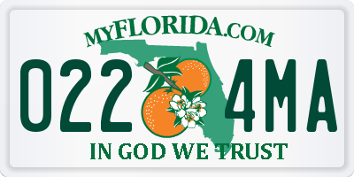 FL license plate 0224MA