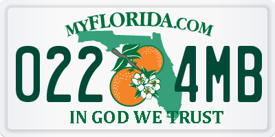 FL license plate 0224MB