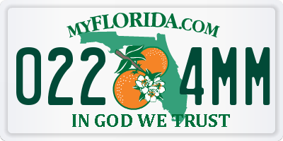 FL license plate 0224MM