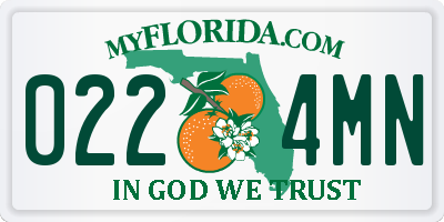FL license plate 0224MN