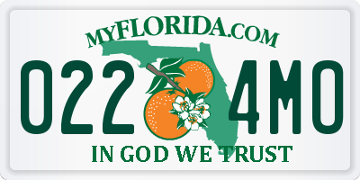FL license plate 0224MO