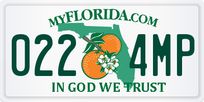 FL license plate 0224MP