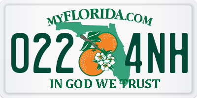 FL license plate 0224NH