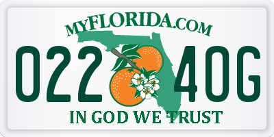 FL license plate 0224OG