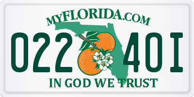 FL license plate 0224OI