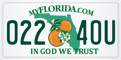 FL license plate 0224OU