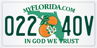 FL license plate 0224OV