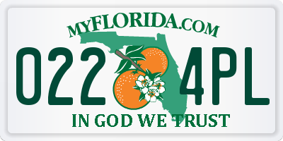 FL license plate 0224PL