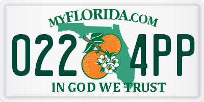 FL license plate 0224PP