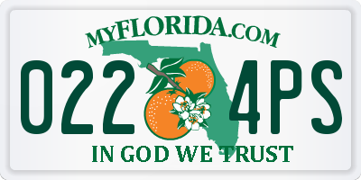 FL license plate 0224PS