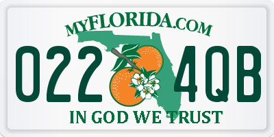 FL license plate 0224QB