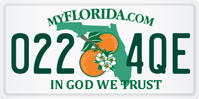 FL license plate 0224QE