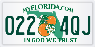 FL license plate 0224QJ
